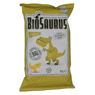 Biopont BioSaurus bio kukoricás snack - sajtos Igor 50g