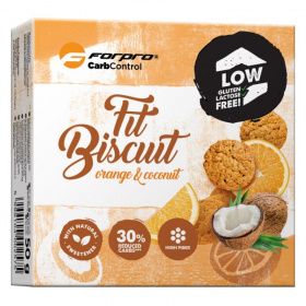 Forpro Fit Biscuit narancsos-kókuszos keksz édesítőszerrel 50g