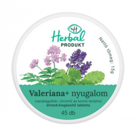HerbalProdukt Valeriana + nyugalom tabletta 45db