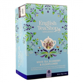 English Tea Shop bio fehér tea - áfonya-bodza 20x1,5g