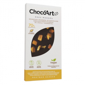 Chocoartz édes mangós étcsokoládé (kókuszvirágcukorral) 80g