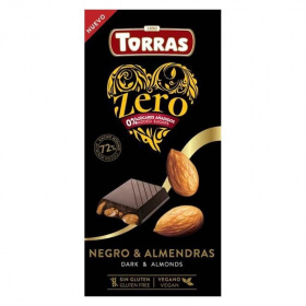 Torras zero étcsokoládé (hozzáadott cukor nélkül mandulával) 150g