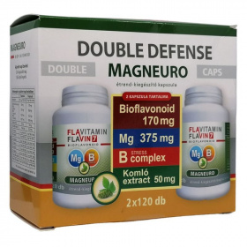 Double Defense Magneuro Mg + B-complex vitamin + komló 2x120db