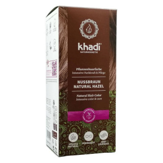 Khadi bio (mogyoróbarna) növényi hajfesték por 100g