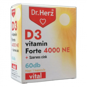 Dr. Herz d3-vitamin 4000NE+szerves cink kapszula 60db