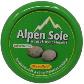 Alpen Sole torokcukorkák a só természetes erejével (cukormentes) 46g