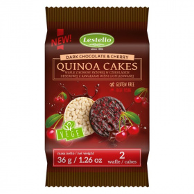 Lestello quinoa tallér (étcsokoládés, szárított meggyel) 36g