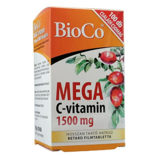 BioCo MEGA C-vitamin 1500mg nyújtott hatású RETARD (Családi Csomag) filmtabletta 100db