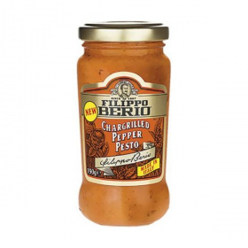 Filippo Berio Chargrilled Pepper Pesto fűszerszósz faszénen grillezett paprikával 190g