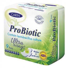 Carin probiotic szárnyas intimbetét (ultravékony) 9db