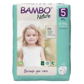 Bambo Nature eldobható pelenka 5-ös méret, 3-6 kg, 22db