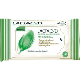 Lactacyd antibakteriális intim törlőkendő 15db