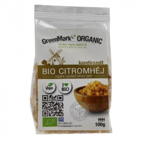 GreenMark bio kandírozott citromhéj 100g