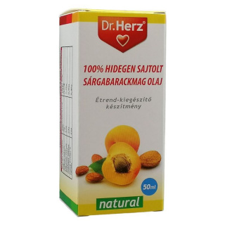 Dr. Herz 100% hidegen sajtolt sárgabarackmag olaj 50ml