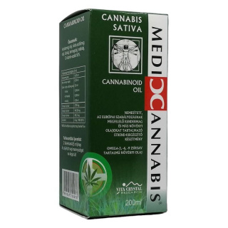 Medicannabis Cannabis Sativa Cannabinoid Oil olaj 200ml