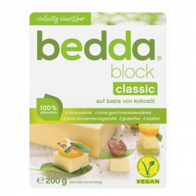 Bedda Classic vegán natúr blokk (tömb) 200g