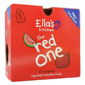 Ella’s Kitchen bio piros gyümölcsös püré bébiétel multipack 450g
