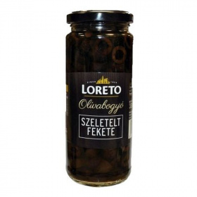 Loreto szeletelt fekete olivabogyó 430g
