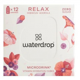 Waterdrop microdrink relax (hibiszkusz, acerola, málna ízesítéssel) 12db