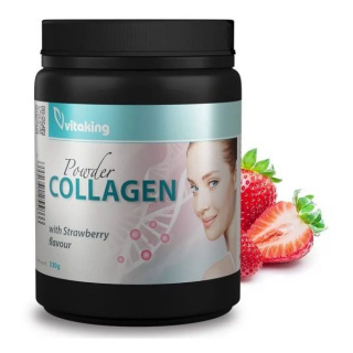 Vitaking Collagen Strawberry - Kollagén por eper 330g