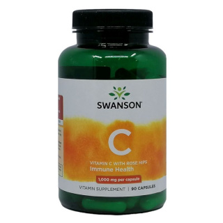 Swanson Vitamin C with Rose Hips 1000mg kapszula 90db