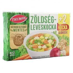 Thymos nátrium-glutamát mentes zöldség leveskocka (6+2db) 8db