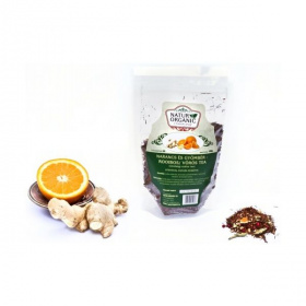 Natur Organic narancs és gyömbér rooibos szálas tea 100g