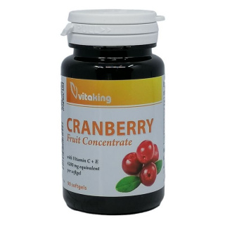 Vitaking Cranberry 1680mg (Tőzegáfonya +C +E) gélkapszula 90db