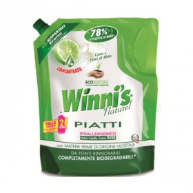 WinniS Naturel mosogatószer utántöltő lime és almavirág illattal 1000ml