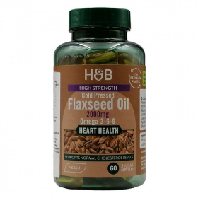 H&B Lenmagolaj (2000mg) lágyzselatin kapszula 60db