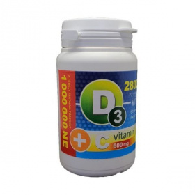 Vita Crystal D3-vitamin 28000NE + C-vitamin 600mg kapszula 36db