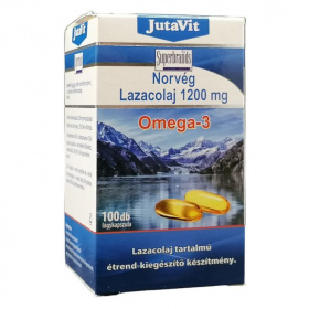 JutaVit norvég lazacolaj 1200mg lágykapszula 100db