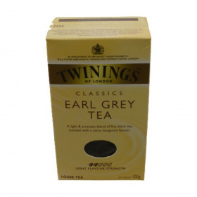 Twinings Earl Grey papírdobozos fekete tea 100g