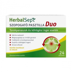HerbalSept szopogató pasztilla Duo (kamilla ízzel és mézzel) 24db