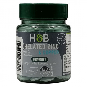H&B Cink 15mg + Réz tabletta 120db