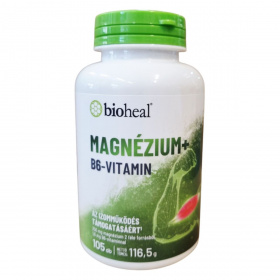 Bioheal Magnézium + B6-vitamin 250mg nyújtott felszívódású tabletta 105db