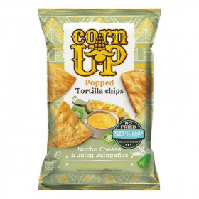 Corn Up tortilla chips (nacho sajt és jalapeno ízű) 60g