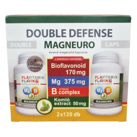 Double Defense Magneuro Mg + B-complex vitamin + komló (2x120db) 240db