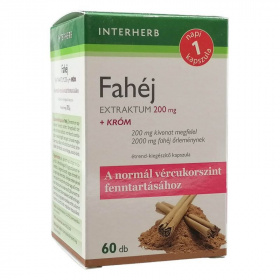 Interherb Napi 1 Fahéj extraktum 200mg kapszula + króm 60db