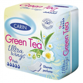 Carin ultra szárnyas intimbetét (green tea ultravékony) 9db