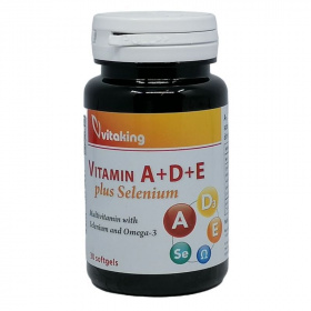 Vitaking Vitamin A+D+E plus Selenium gélkapszula 30db