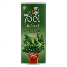 7001 őstengeri jódozott párolt hét fűszeres fűszersó - szóródobozos 90g