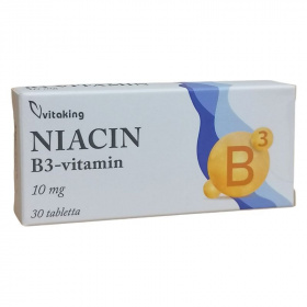 Vitaking Vitamin B3-Vitamin (Niacin) 10mg tabletta 30db