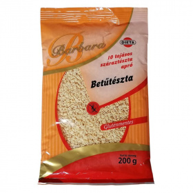 Barbara gluténmentes betűtészta 200g