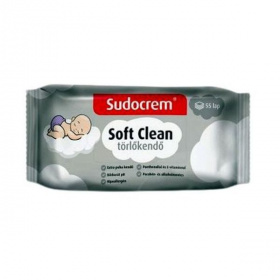 Sudocrem Soft Clean baba törlőkendő 55db