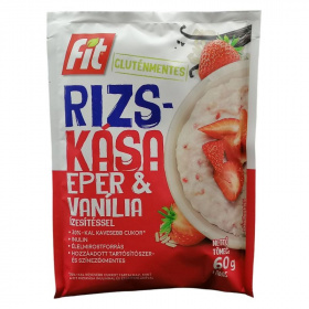 Fit Reggeli rizskása - inulinnal, szárított eperdarabokkal és vanília ízesítéssel 60g