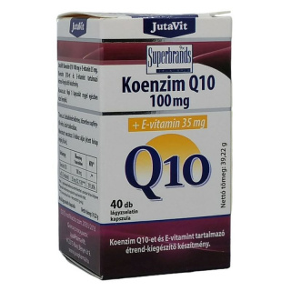 JutaVit Koenzim Q10 100mg + E-vitamin 35mg lágyzselatin kapszula 40db