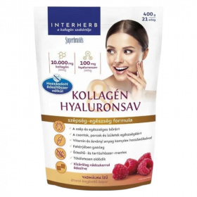 Interherb Kollagén Hyaluronsav italpor - vadmálna ízű 400g
