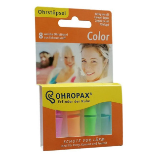 Ohropax Color színes műanyag füldugó 8db