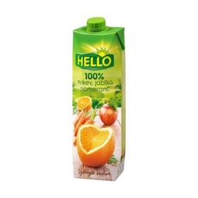 Hello 100% sárgarépa-narancs-alma ital 1000ml